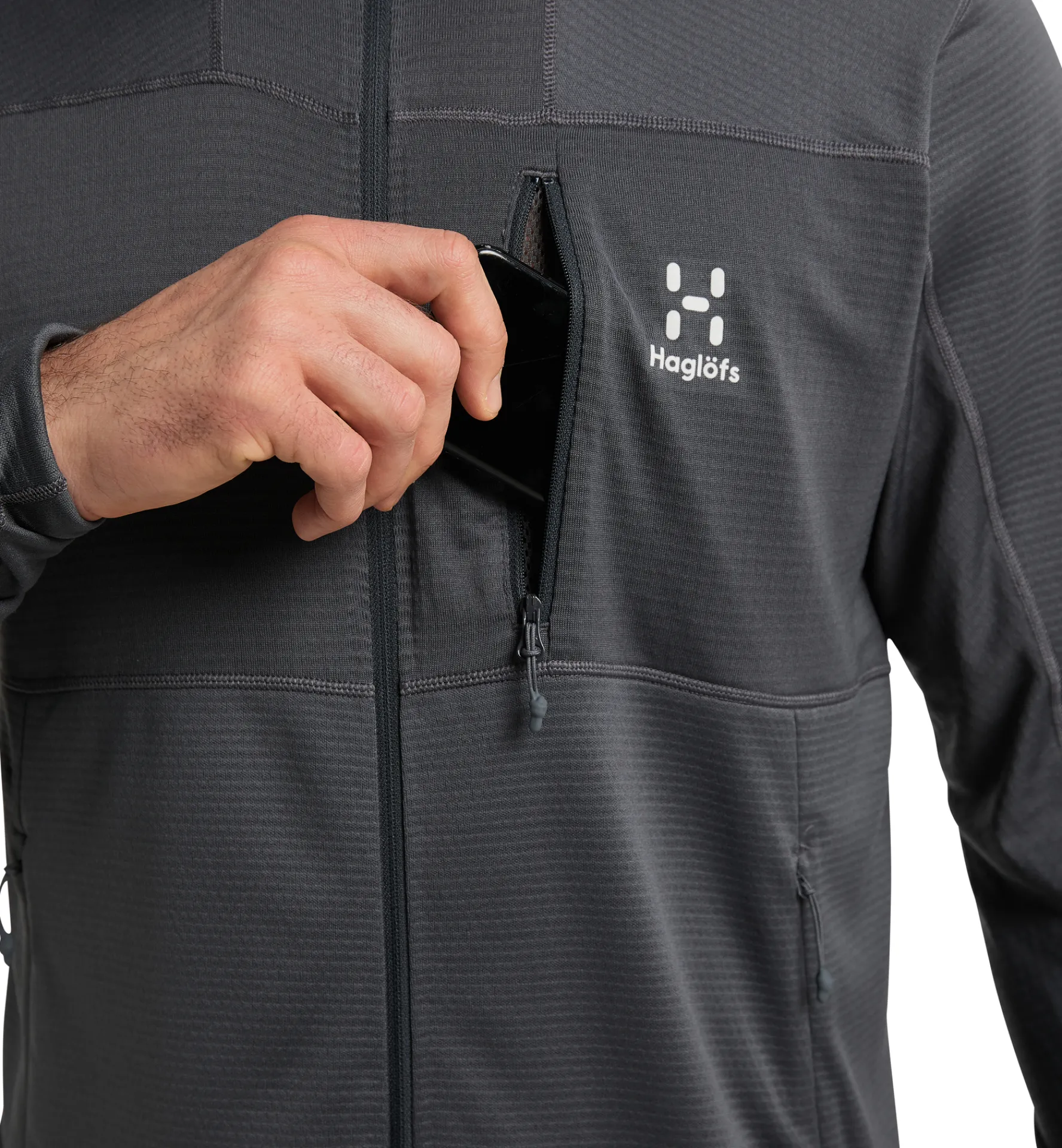 Haglöfs L.I.M Mid Fast Hood Men- Jackor|Fleece · Mellanlager