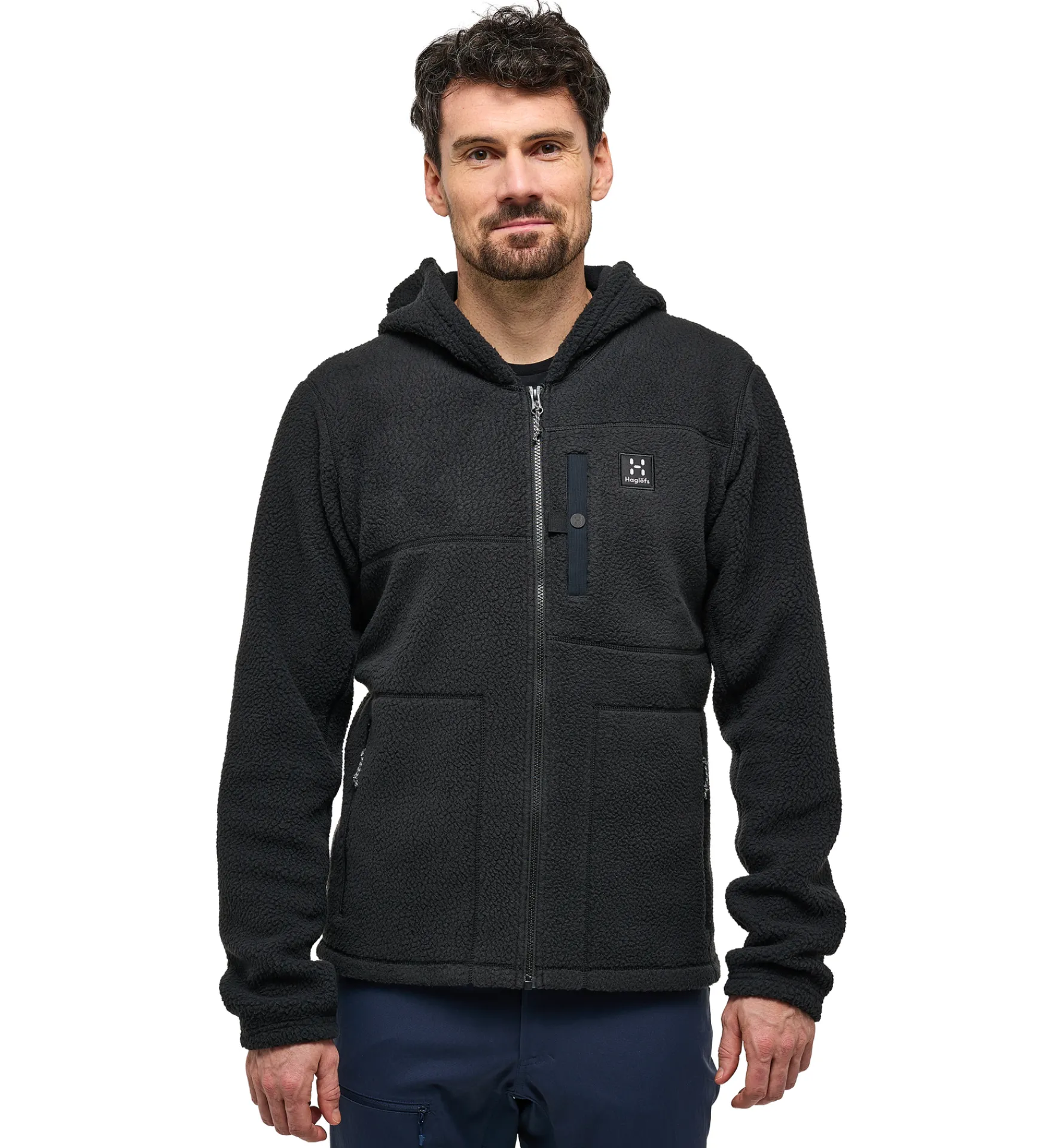 Haglöfs Malung Pile Hood Men- Jackor|Fleece · Mellanlager