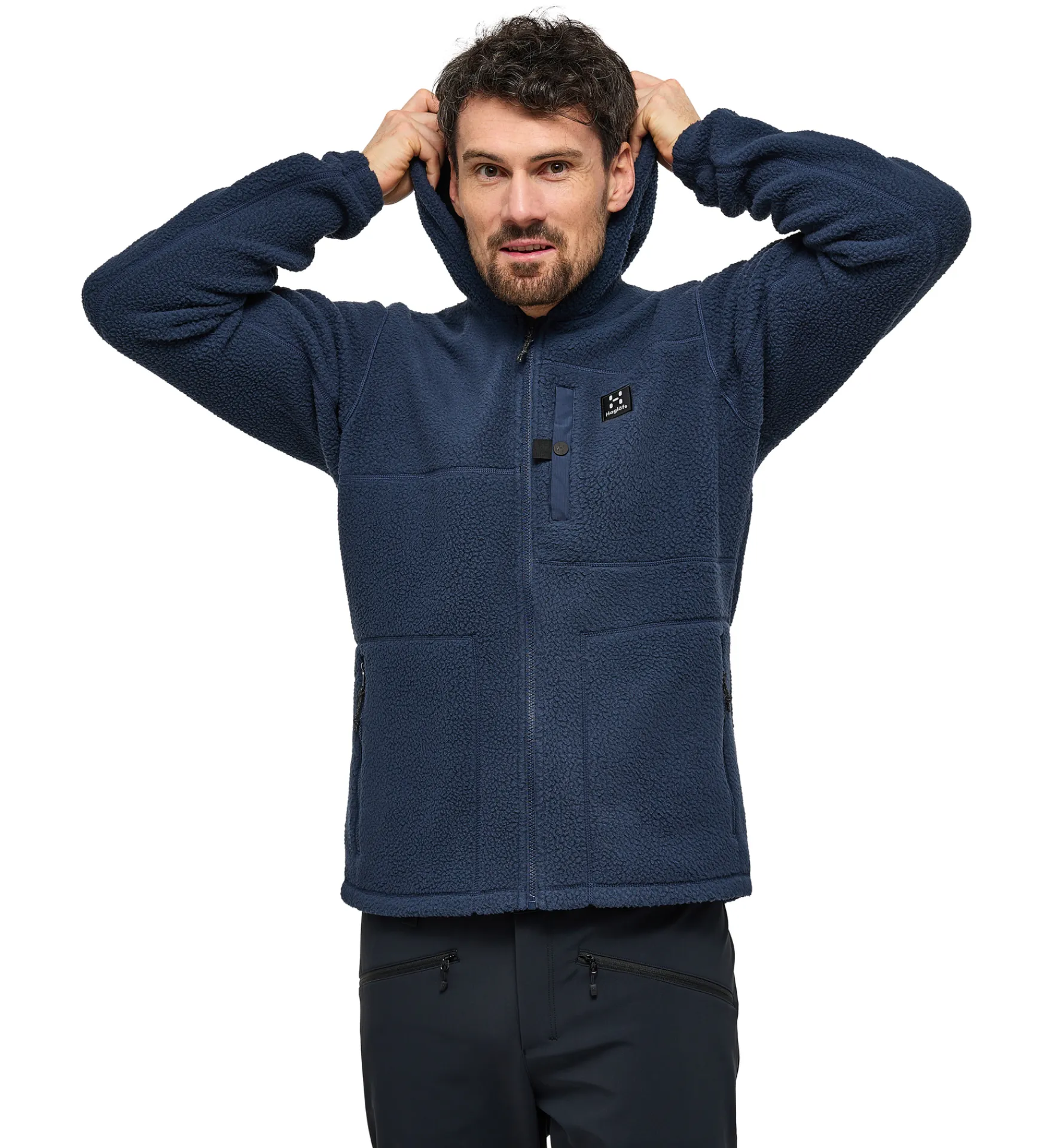 Haglöfs Malung Pile Hood Men- Jackor|Fleece · Mellanlager
