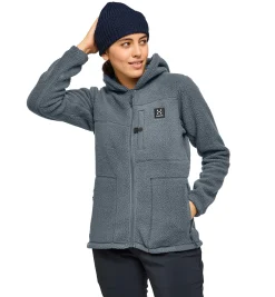 Haglöfs Malung Pile Hood Women- Jackor|Fleece · Mellanlager