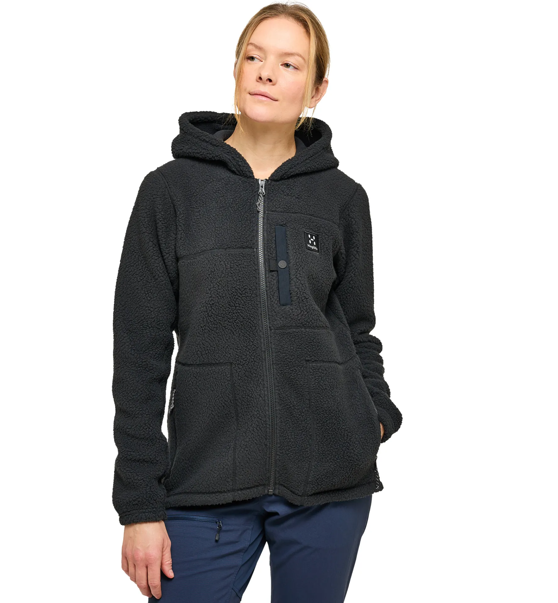 Haglöfs Malung Pile Hood Women- Jackor|Fleece · Mellanlager