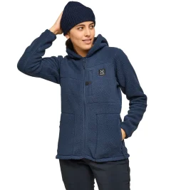 Haglöfs Malung Pile Hood Women- Jackor|Fleece · Mellanlager