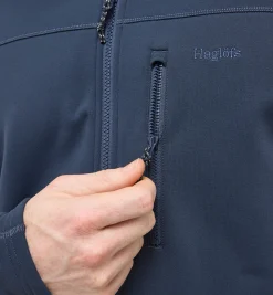 Haglöfs Rosson Mid Hood Men- Jackor|Fleece · Mellanlager