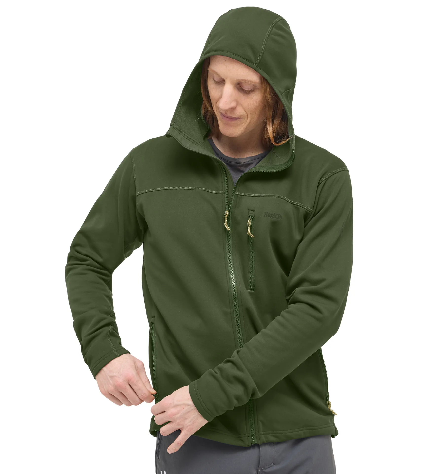 Haglöfs Rosson Mid Hood Men- Jackor|Fleece · Mellanlager