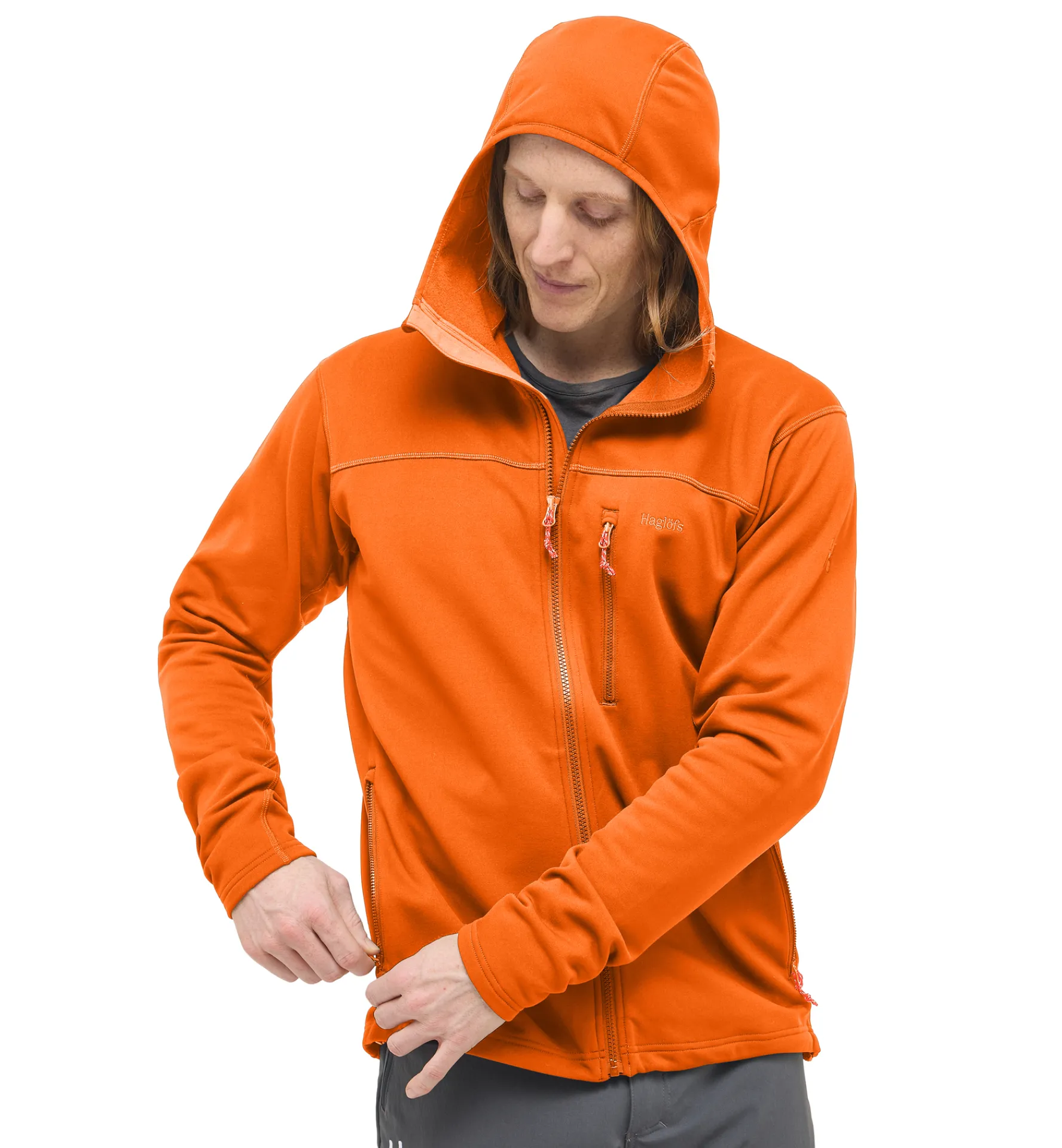 Haglöfs Rosson Mid Hood Men- Jackor|Fleece · Mellanlager
