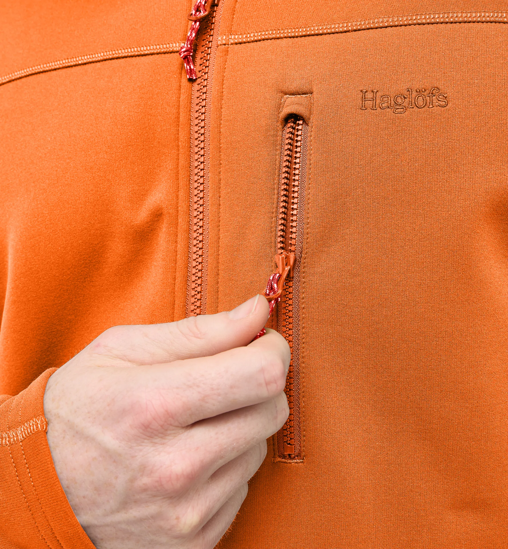 Haglöfs Rosson Mid Hood Men- Jackor|Fleece · Mellanlager