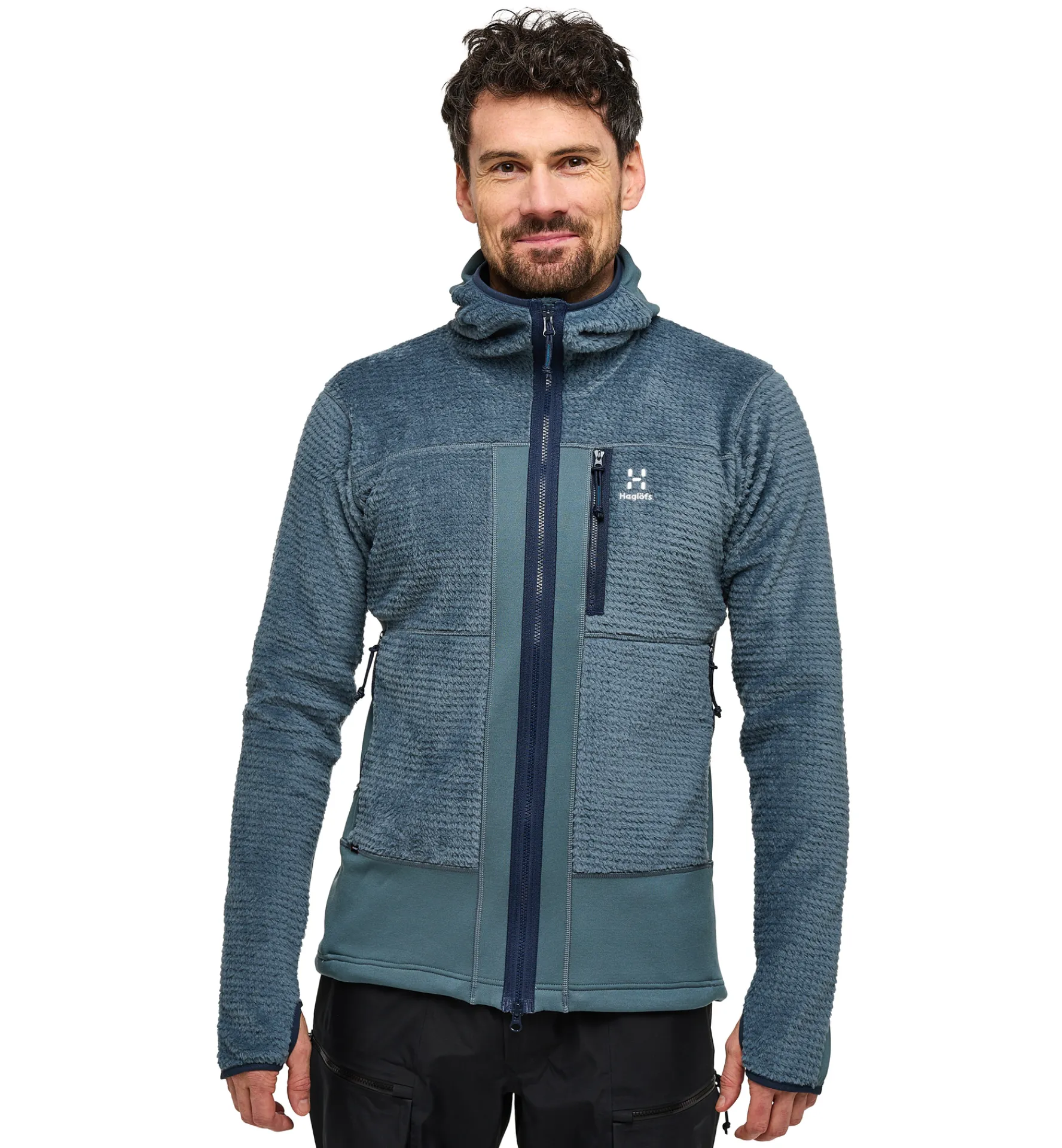 Haglöfs Vassi Mid Hood Men- Fleece · Mellanlager|Jackor