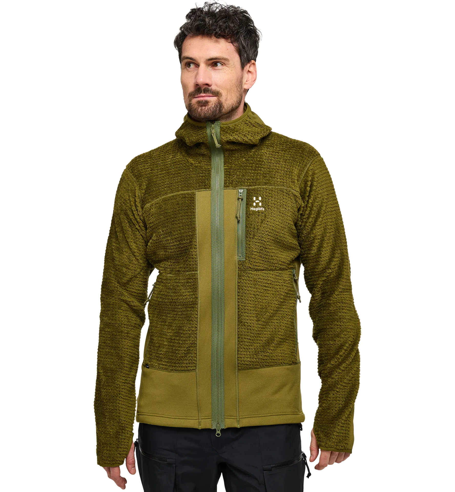 Haglöfs Vassi Mid Hood Men- Jackor|Fleece · Mellanlager