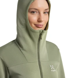 Haglöfs Willow Mid Hood Women- Jackor|Fleece · Mellanlager